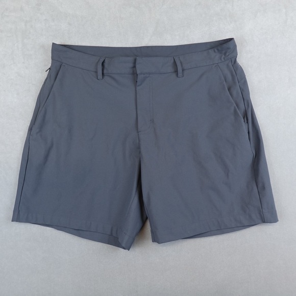 Fabletics Golf Shorts Mens 34 Gray Stretch Athletic Chino Performance - Picture 1 of 7